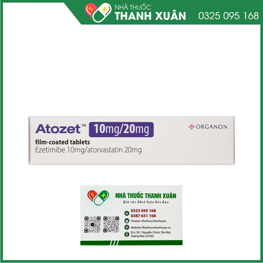 Atozet 10mg/20mg phòng ngừa các bệnh tim mạch